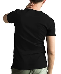 La Pop Art Men's Premium Blend Word American Flag Fireworks T-shirt