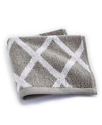 Lauren Ralph Sanders Diamond Cotton Washcloth, 13" x