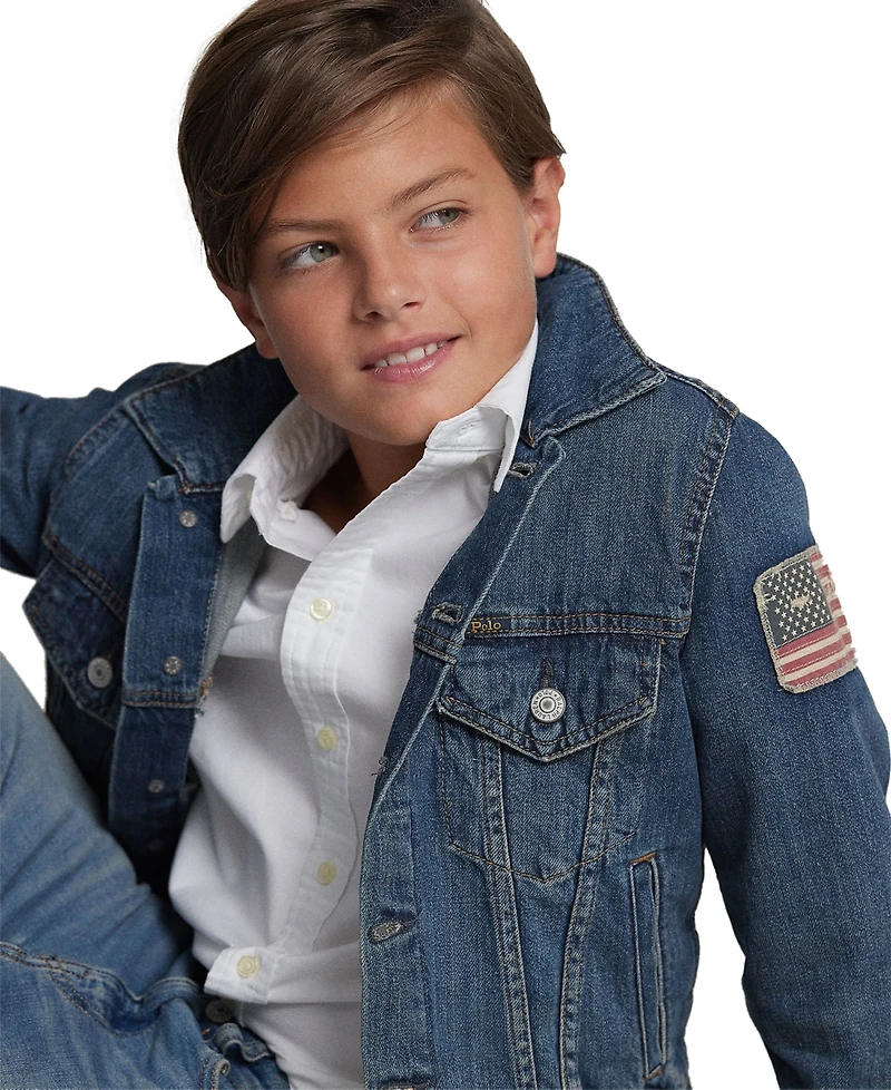 Polo Ralph Lauren Big Boys Denim Cotton Trucker Jacket