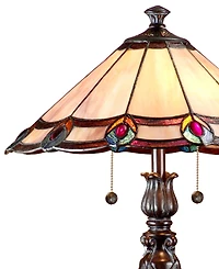 Dale Tiffany Aldridge Peacock Table Lamp