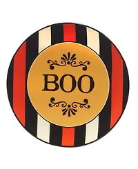 Certified International Spooky Halloween Set of 4 Canape Plates, Service for 4