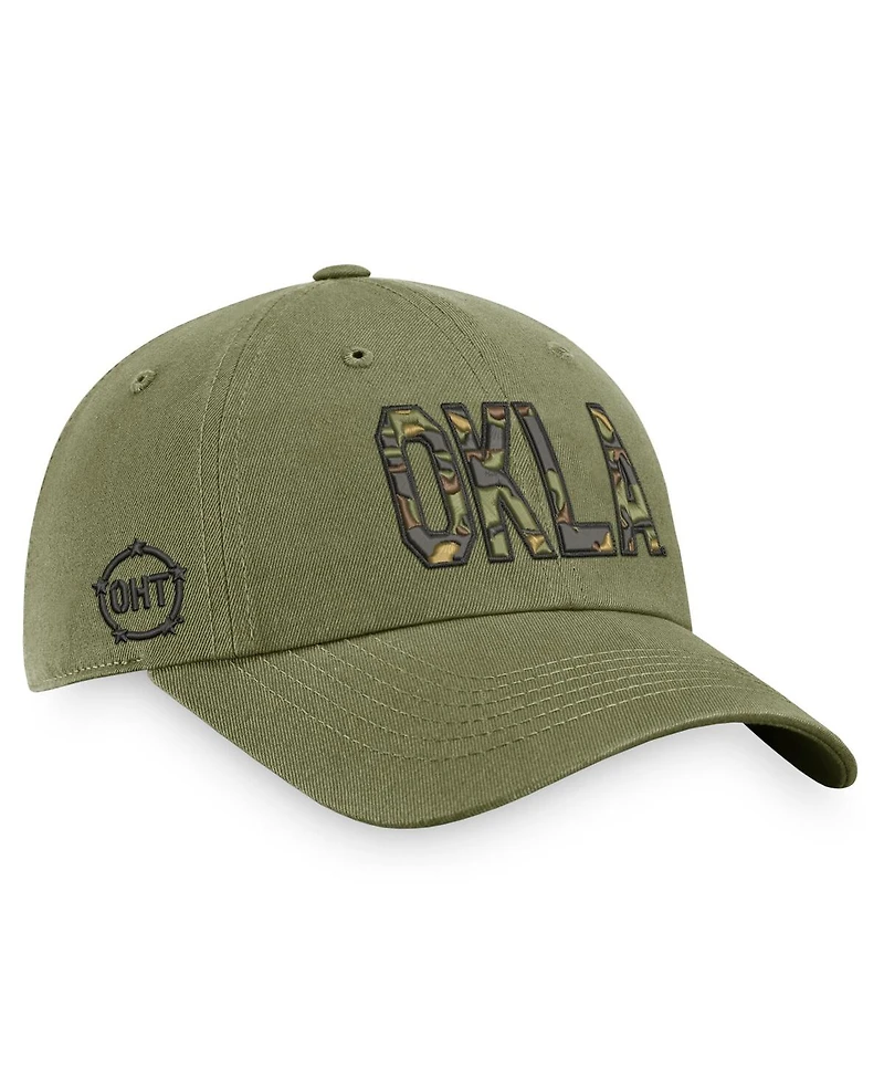 Men's Top of the World Olive Oklahoma Sooners Oht Military-Inspired Appreciation Unit Adjustable Hat