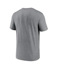 Men's Nike Heather Charcoal Las Vegas Raiders Legend Logo Performance T-shirt