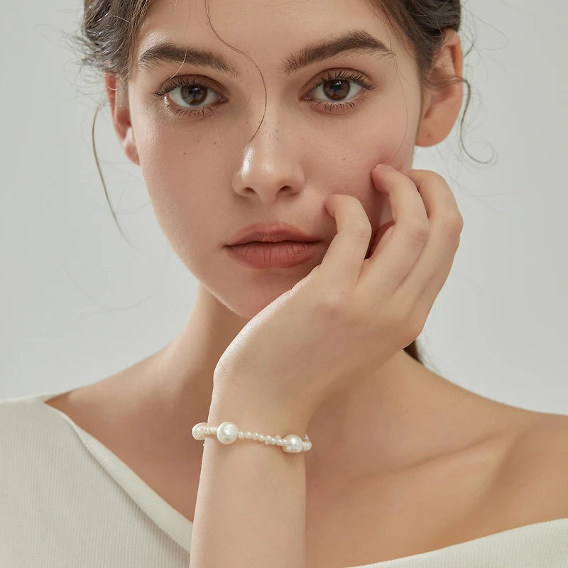 Joey Baby 18K Gold Plated Mixed Large & Small Freshwater Pearl