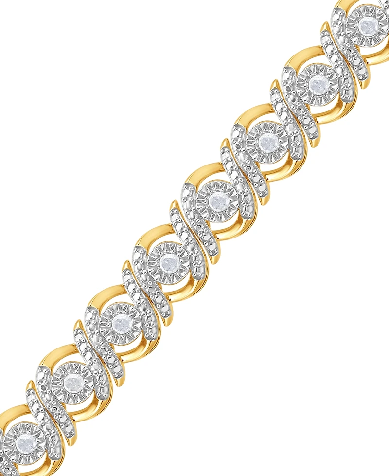 Diamond Swirl Tennis Bracelet (1/2 ct. t.w.)