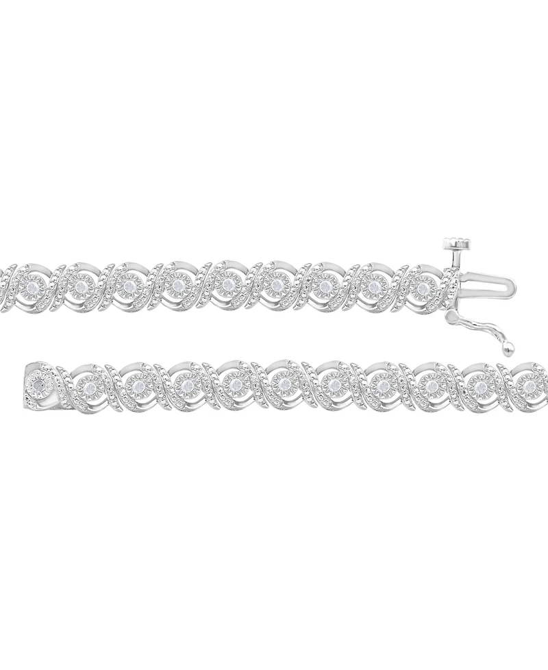 Diamond Swirl Tennis Bracelet (1/2 ct. t.w.)