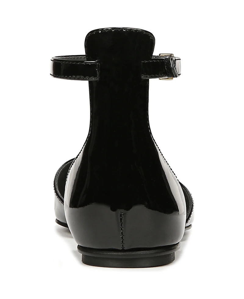 Franco Sarto Women's Racer-Flat Ankle Strap Pointed Toe Flats