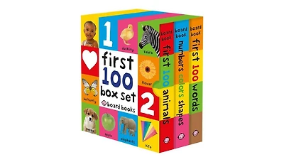 First 100 Board Book Box Set 3 books by Roger Priddy