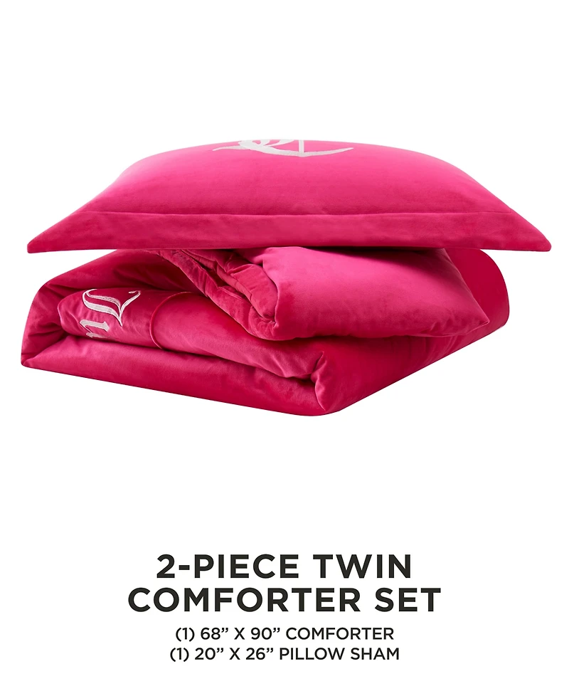 Juicy Couture Reversible Velvet Comforter Set
