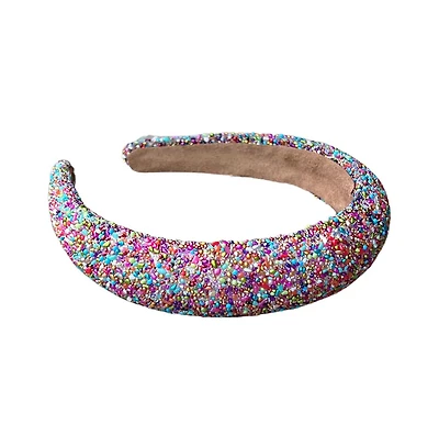 Women's Traditional Headband - Rainbow Dots