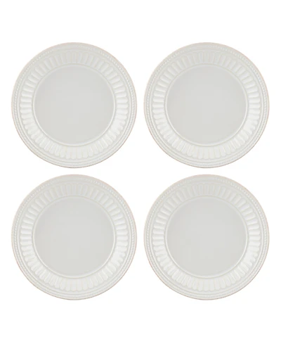 Lenox French Perle Groove Dessert Plates, Set Of 4