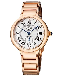 GV2 by Gevril Women's Rome Swiss Quartz Rose Gold-Tone Stainless Steel Watch 36mm