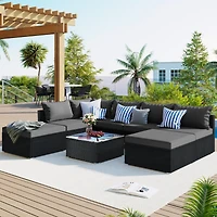 Streamdale 8-Piece Wicker Patio Sofa Set