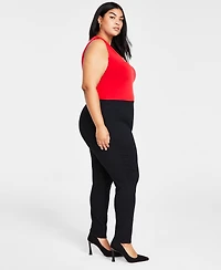 I.n.c. International Concepts Plus Skinny Pull-On Ponte Pants, Created for Macy's