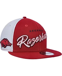 Men's New Era Cardinal Arkansas Razorbacks Outright 9FIFTY Snapback Hat
