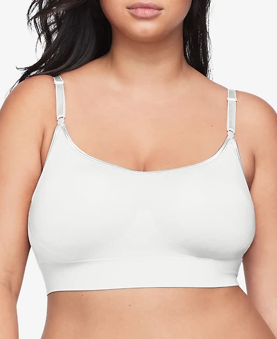 Warners Easy Does It Dig-Free Comfort Band with Seamless Stretch Wireless Lightly Lined Convertible Comfort Bra RM0911A
