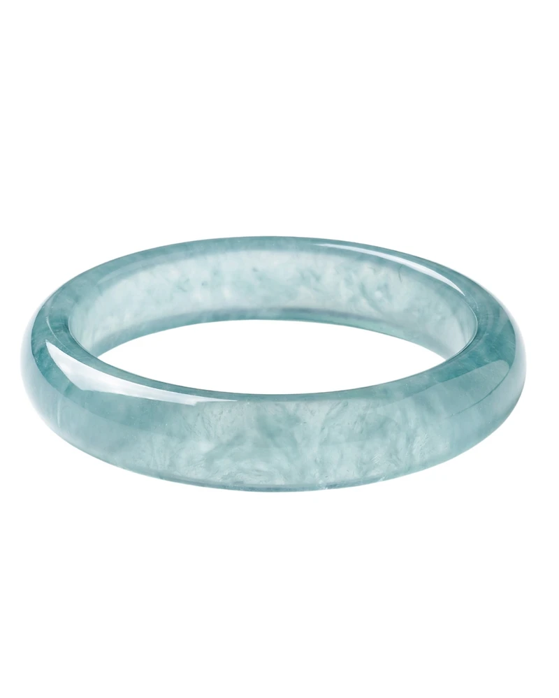 Silk collection | Pool — Blue jade stone bangle
