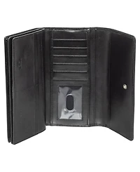 Mancini South Beach Rfid Secure Quadruple Fold Wallet