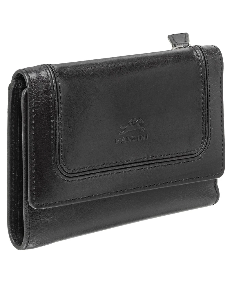 Mancini South Beach Rfid Secure Mini Clutch Wallet