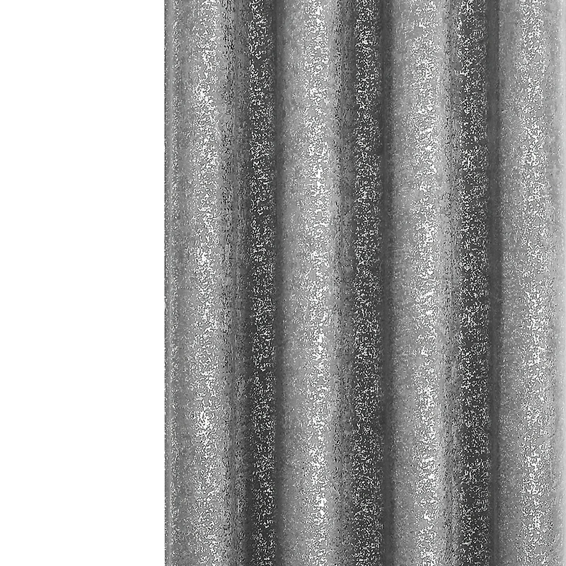 GoodGram Montauk Accents 2 Piece Grommet Top Sparkly Metallic Light Filtering Window Curtains