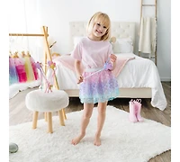 Sweet Wink Little and Big Girls Sparkling Mermaid Tutu Skirt