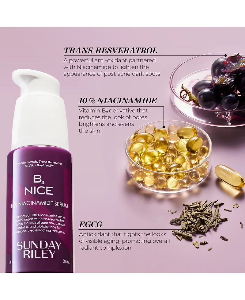 Sunday Riley B3 Nice 10% Niacinamide Serum, 30 ml