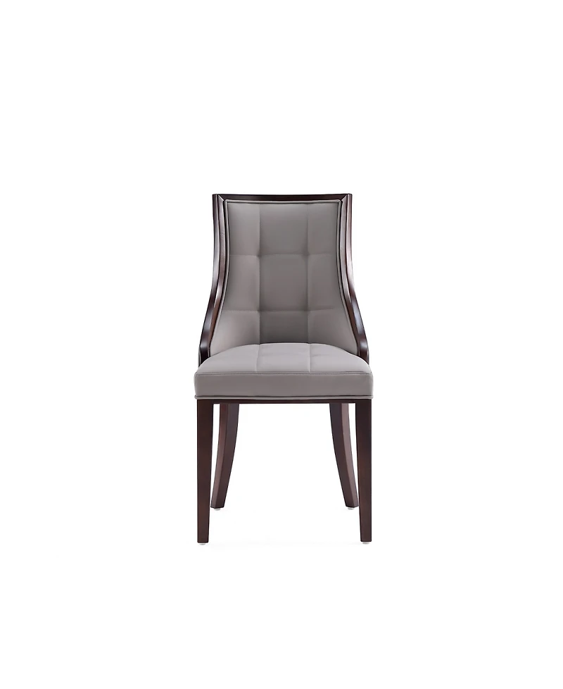 Manhattan Comfort Fifth Avenue 2-Piece Leatherette Upholstered Dining Chair Set