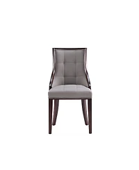 Manhattan Comfort Fifth Avenue 2-Piece Leatherette Upholstered Dining Chair Set