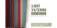 Kate Aurora Artisan Lightweight Transparent Faux Silk Sheer Grommet Single Curtain Panel