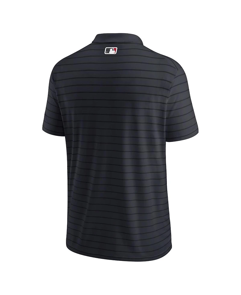 Men's Nike Minnesota Twins Navy Authentic Collection Victory Striped Performance Polo Shirt