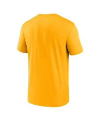 Men's Nike Gold Pittsburgh Steelers Legend Logo Performance T-shirt