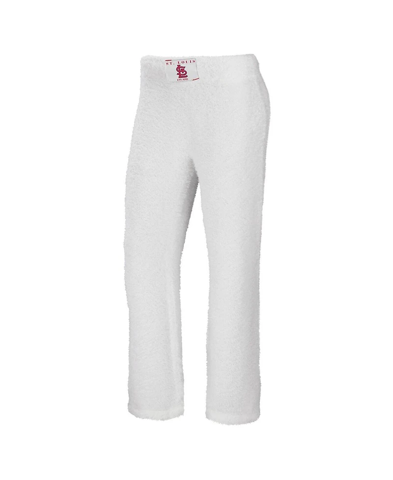 Women's Wear by Erin Andrews Cream St. Louis Cardinals Cozy Lounge Tank Top and Pants Set
