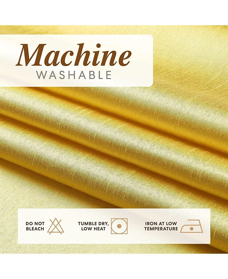 Kate Aurora Home Living 2 Piece Lightweight Basic Sheer Grommet Top Curtain Panels