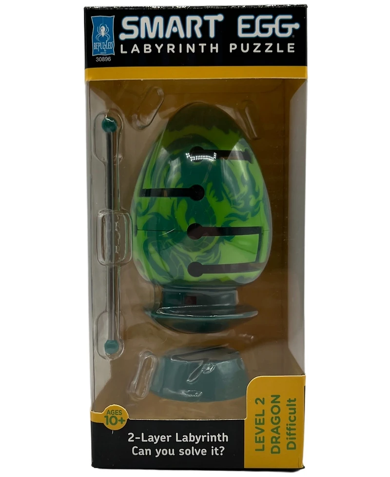 Bepuzzled Smart Egg 2-Layer Labyrinth Puzzle Dragon, Difficult