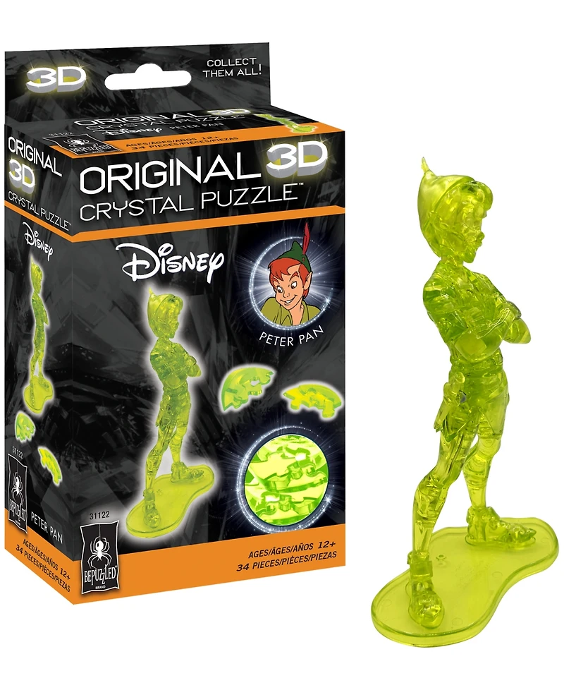 Bepuzzled 3D Crystal Puzzle Disney Peter Pan, 34 Pieces
