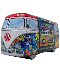 Eurographics Incorporated Volkswagen Wave Hopper Collectible Bus-Shaped Tin Puzzle, 550 Pieces