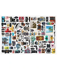 Eurographics Incorporated Classic Cameras Collectible Shaped Tin Puzzle, 550 Pieces