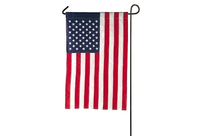 Evergreen American Flag Garden Applique Embroidered Flag 12.5 x 18 Inches Indoor Outdoor Decor