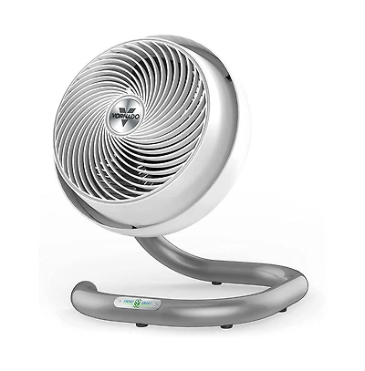 Vornado Air Vornado 10 inch Energy Smart Mid-Size Air Circulator White Pedestal Fan