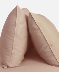 Cariloha Resort 2-Piece Sateen Pillowcase Set | Harbor Gray Standard Viscose Material Breathable and Cooling Pillowcases for Hot Sleepers