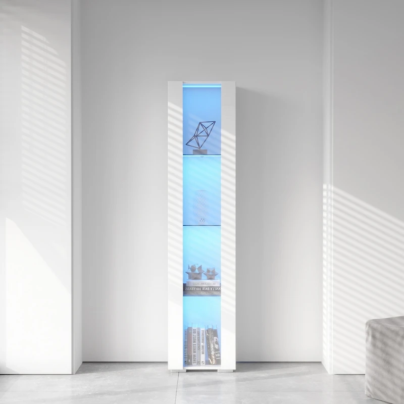 Streamdale Side Cabinet With Aluminum Strip Lamp