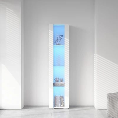 Streamdale Side Cabinet With Aluminum Strip Lamp