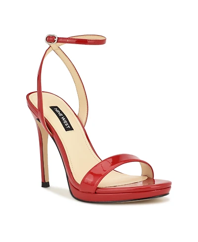 Nine West Women's Loola Ankle Strap High Stiletto Sandals