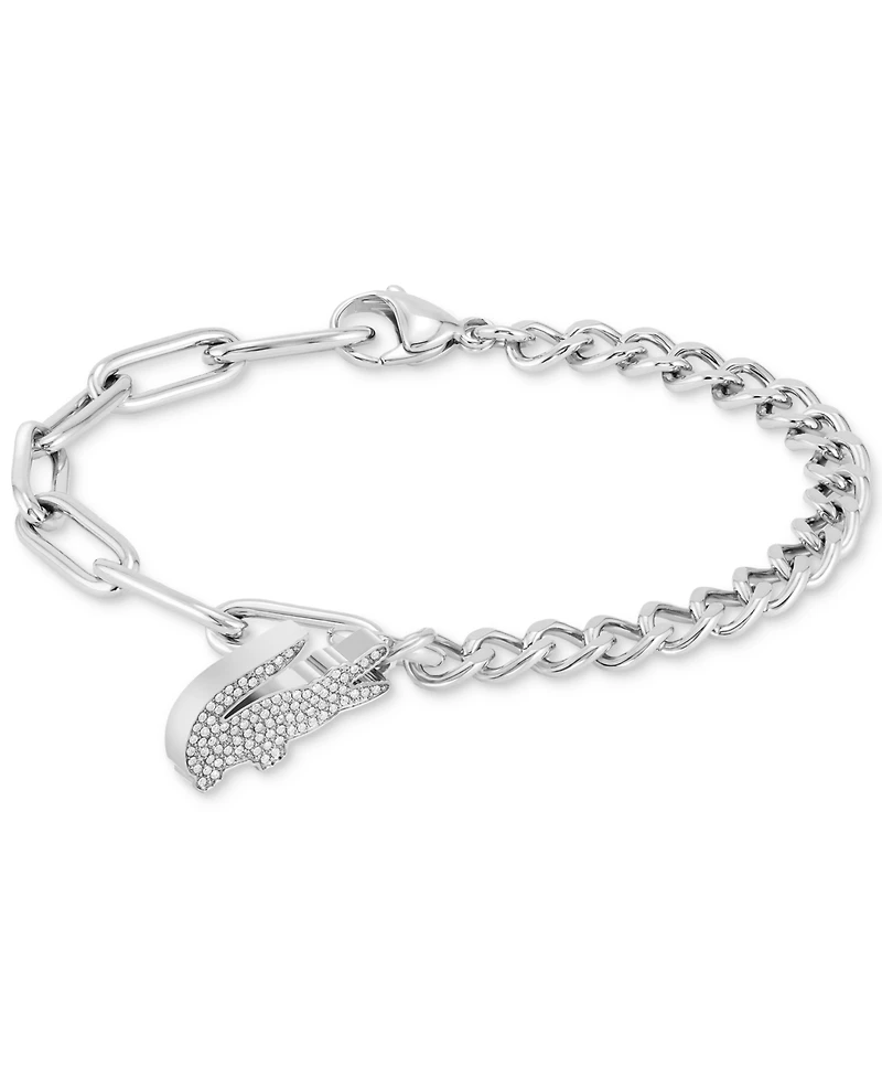 Lacoste Stainless Steel Crocodile Chain Bracelet