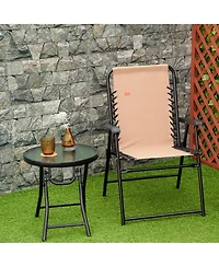 Outsunny Folding Suspension Chair for Patio & Camping,