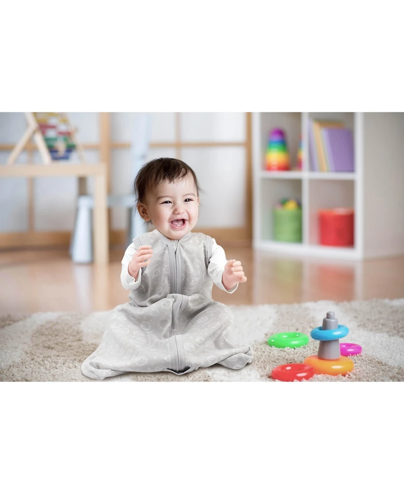 Bublo Baby Wearable Blanket, Cotton Sleep Sacks, 2 Pack Unisex Sleeping Bag Sack, 2-Way Zipper, 0.5 Tog Breathable