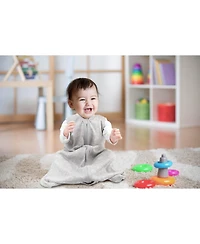 Bublo Baby Wearable Blanket, Cotton Sleep Sacks, 2 Pack Unisex Sleeping Bag Sack, 2-Way Zipper, 0.5 Tog Breathable