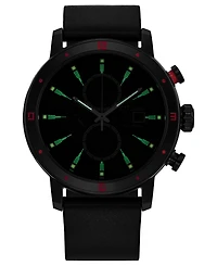Citizen Eco-Drive Men's Chronograph Star Wars Darth Vader Black Leather Strap Watch 44mm
