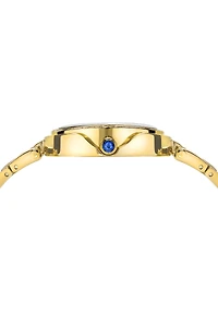 Porsamo Bleu Women's South Sea Oval Crystal Stainless Steel Bracelet Watch 106BSSO