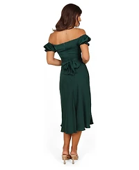 Petal and Pup Women's Mickenna Sweetheart Frill Midi Dress